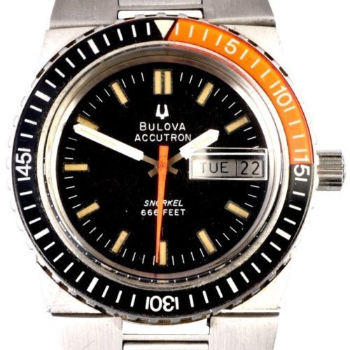 1974 Bulova Accutron integrated bracelet