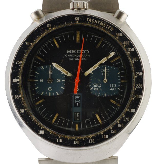 1977 Seiko Bullhead Chronograph cal. 6138 ref. 6138-0049 or 6138-0040 black dial