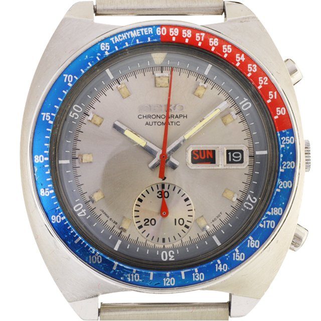 1973 Seiko 6139-8020 Chronograph automatic silver dial
