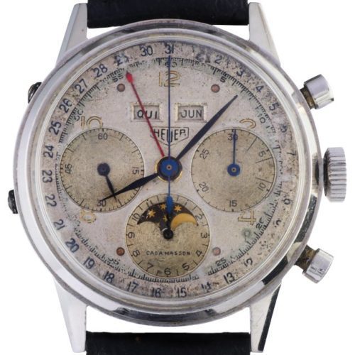 euer Dato-Compax dial triple calendar and Moon phases