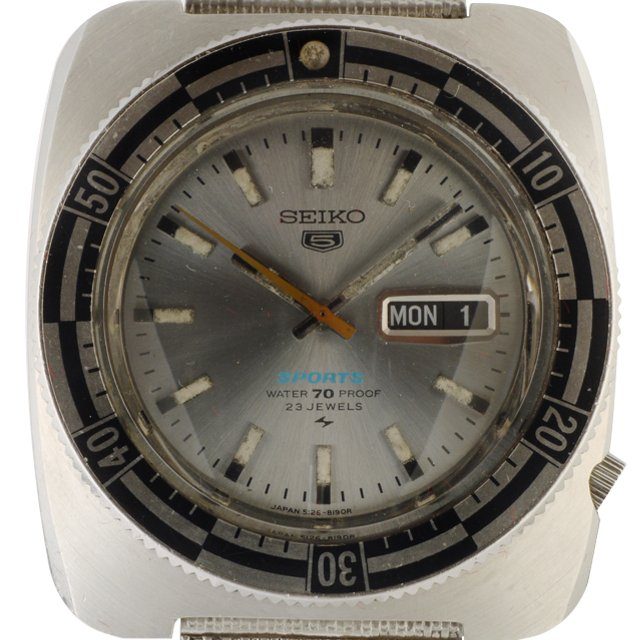 1969 Seiko 5126-8130 Rally Sports 5 silver dial