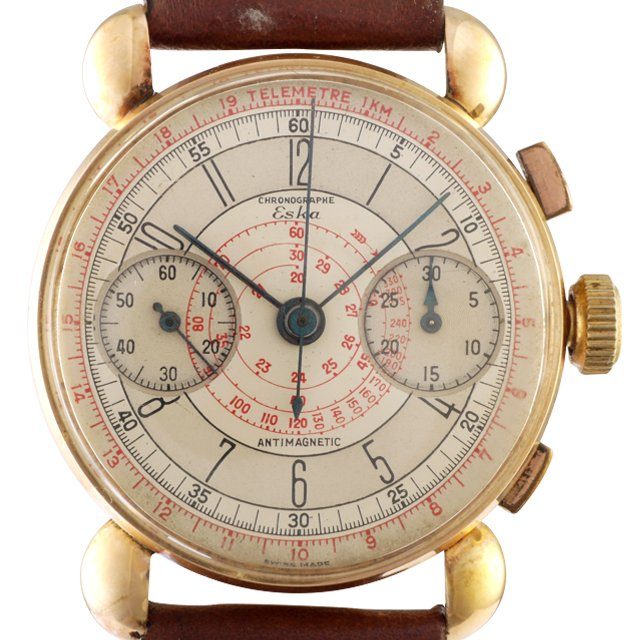 1937 Eska Chronograph Telemeter and Tachymeter