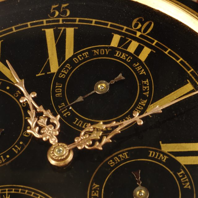 1900 Full calendar Moon-phases  pocket watch