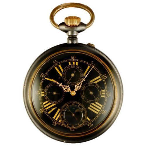 goliath gun metal pocket watch