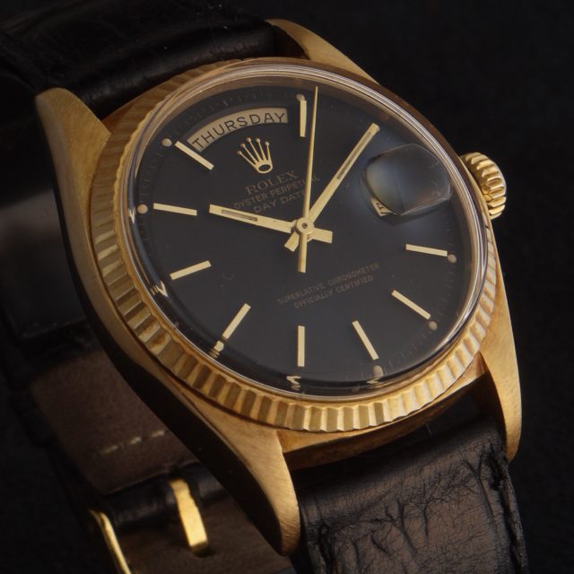 1974 Rolex day-date black dial ref. 1803