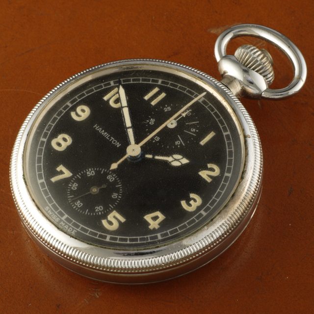 1941 Hamilton Model 23 Navigational Chronograph pocket watch