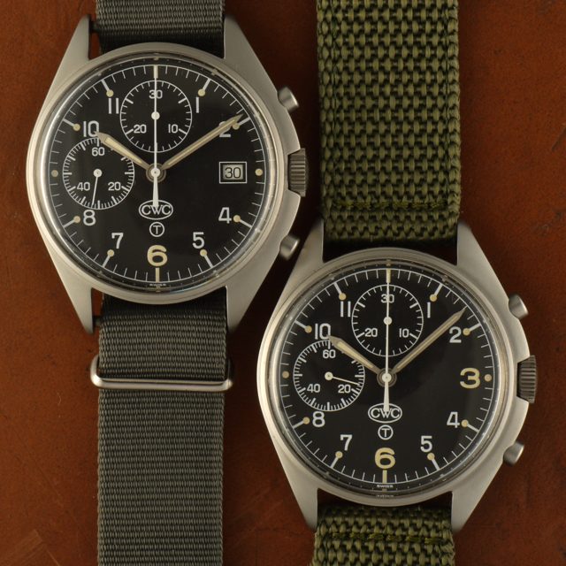 1990 CWC asymmetrical chronograph 1990 CWC asymmetrical chronograph