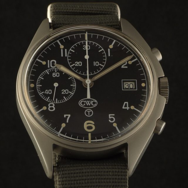 1990 CWC asymmetrical chronograph