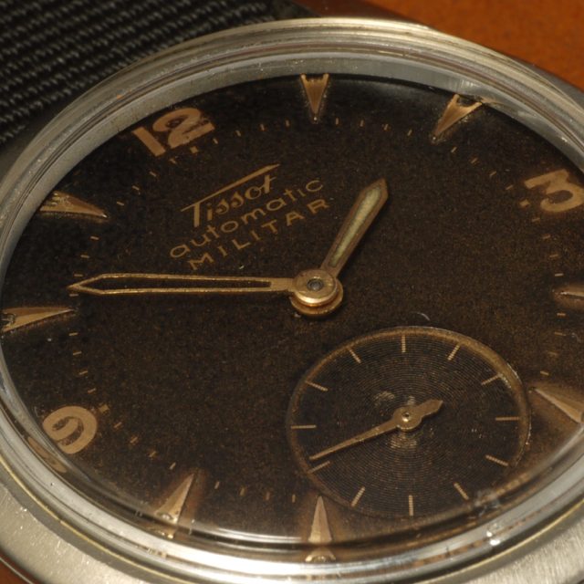 1953 Tissot automatic Militar chocolate tropical dial