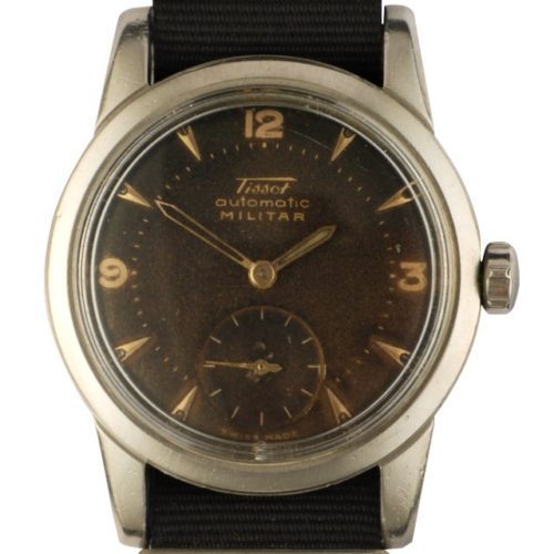 1953 Tissot automatic Militar chocolate tropical dial