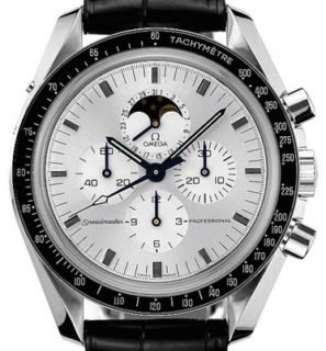 1999 white gold Omega Speedmaster Professional Moonwatch Moonphases