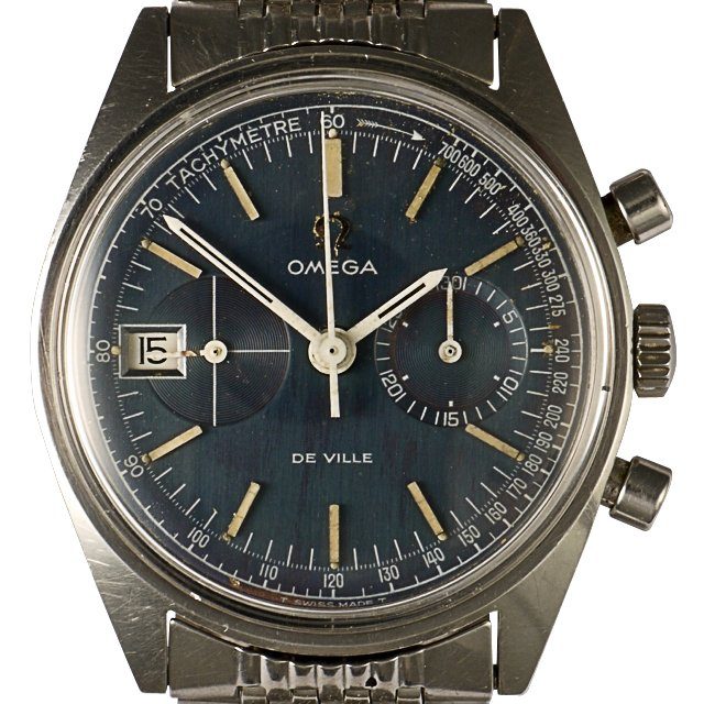 Omega 146017 blue dial de Ville Chronograph