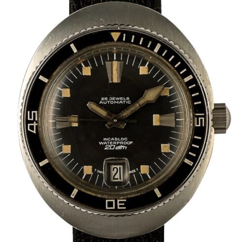 1968 Unbranded Swiss Made diver 20 atm watch - Timeline Watch