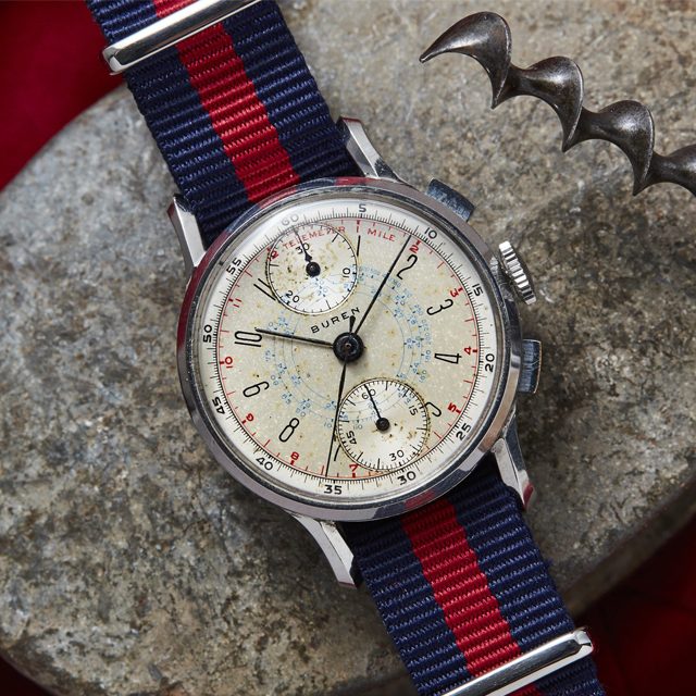 1938 Buren Up and Down Chronograph